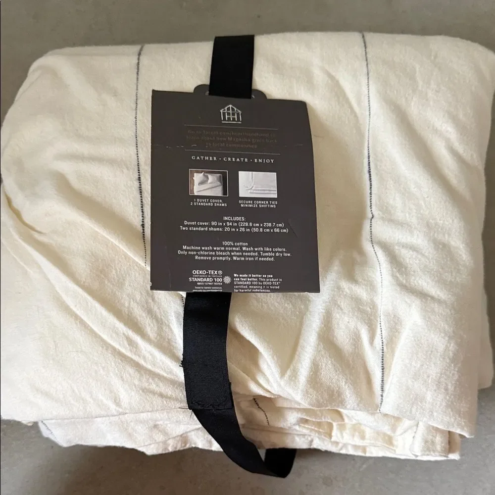 Hearth & Hand Thin Stripe Duvet Cover Set